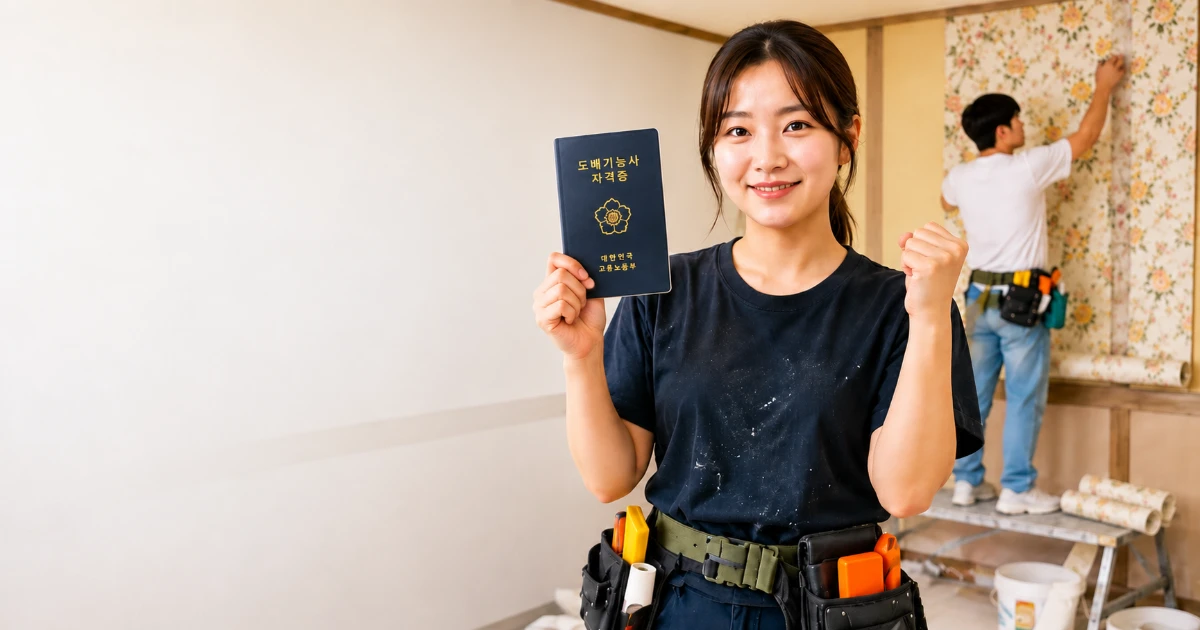 도배기능사 실기시험 준비와 도배교육